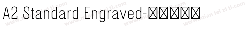 A2 Standard Engraved字体转换